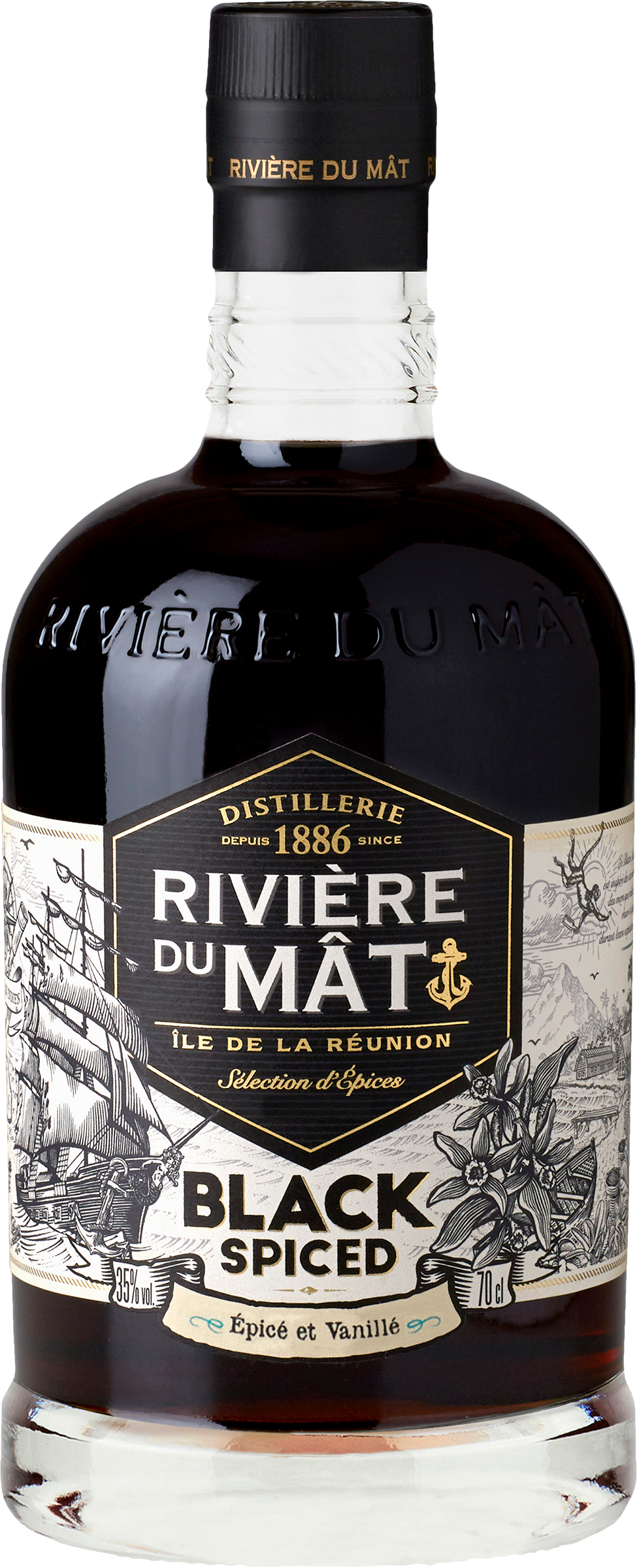 Riviere du Mat Black Spiced 35%ABV, 70cl