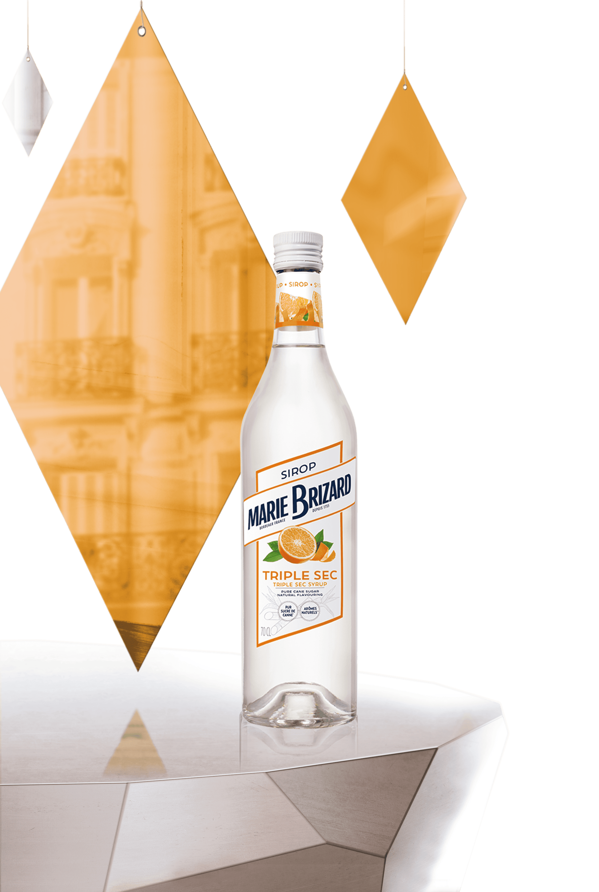 Marie Brizard Triple Sec Syrup 70cl - Alcohol Free