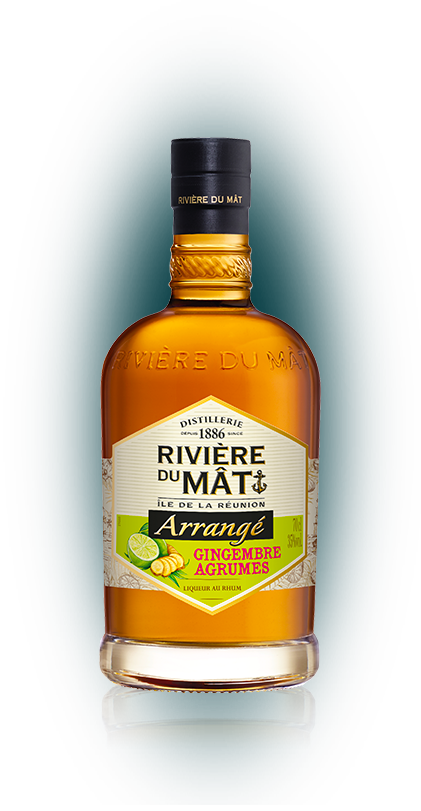 Riviere du Mat Gingembre Agrumes - (Ginger & Citrus Rum Liqueur – 70cl, 35% ABV)